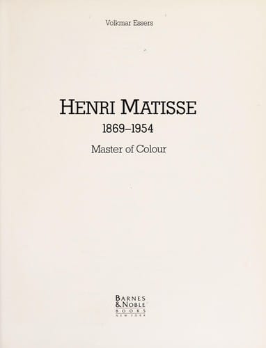 Henri Matisse, 1869-1954