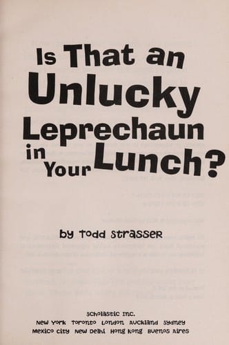 Is that an unlucky leprechaun in your lunch?