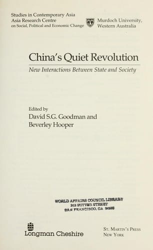China's quiet revolution