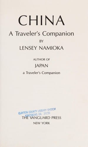 China, a traveler's companion