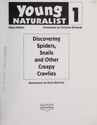 Discovering Spiders, Snails and Other Creepy Crawlies (Young Naturalist 1)