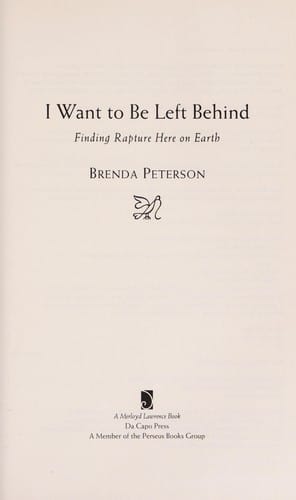 I want to be left behind