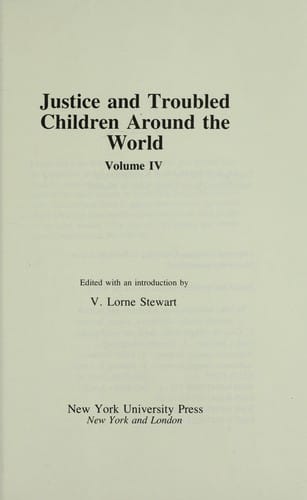 Justice and troubled children around the world