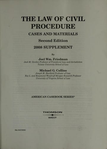 Law of civil procedure