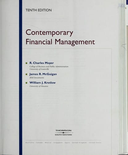 Contemporary financial management
