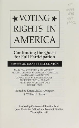 Voting rights in America