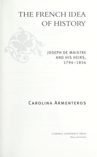 The French idea of history