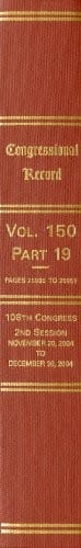 Congressional Record (Bound Volumes): Volume 150, Part 19
