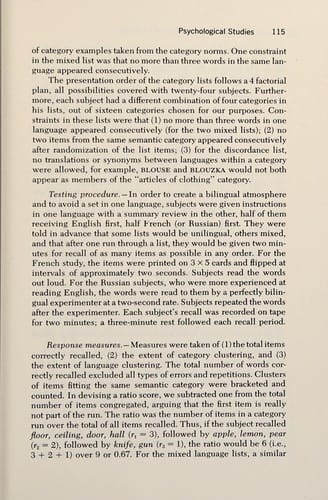 Substance and structure of language