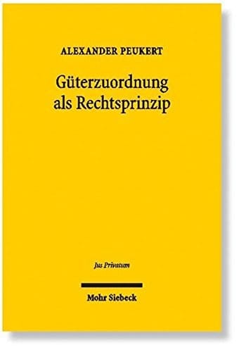 Guterzuordnung Als Rechtsprinzip (Jus Privatum) (German Edition)