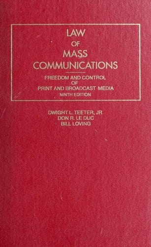 Law of Mass Communications