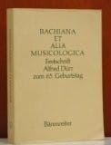 Bachiana et alia musicologica
