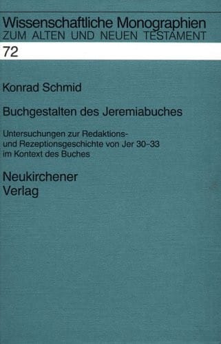 Buchgestalten des Jeremiabuches