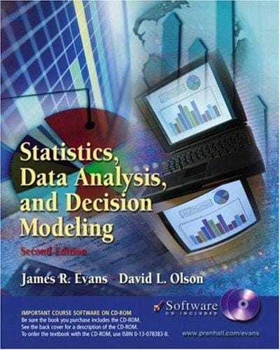 Statistics, Data Analysis and Decision Modeling and Student CD-ROM