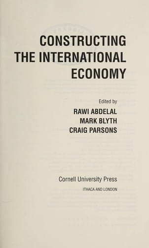 Constructing the international economy