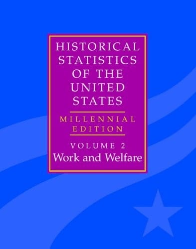 The Historical Statistics of the United States: Volume 2, Work and Welfare: Millennial Edition (Vol 2)