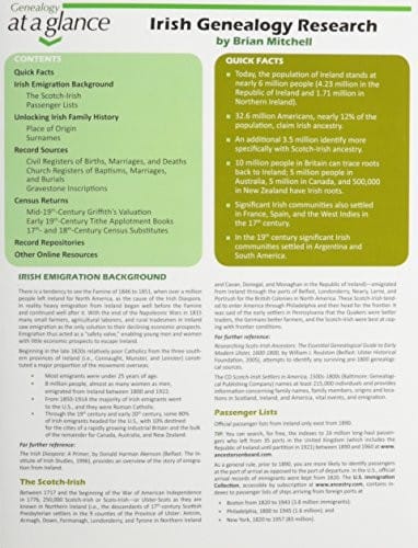 Genealogy at a Glance: Irish Genealogy Research