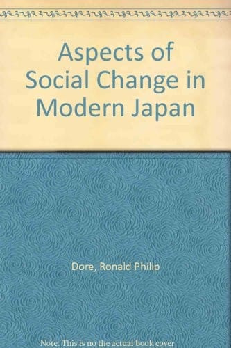Aspects of social change in modern Japan