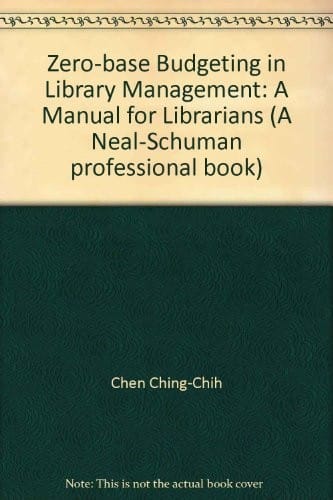 Zero-base budgeting in library management