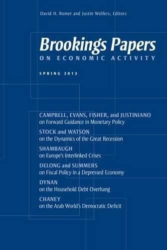 Brookings Papers on Economic Activity: Spring 2012