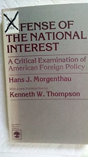 In defense of the national interest