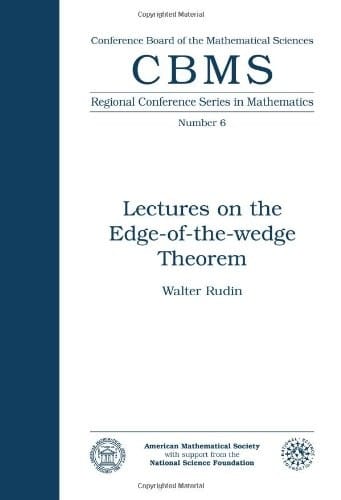 Lectures on the Edge-of-the-Wedge Theorem (Cbms Regional Conference Series in Mathematics)