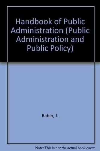 Handbook of public administration