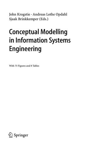 Conceptual modelling [sic] in information systems engineering