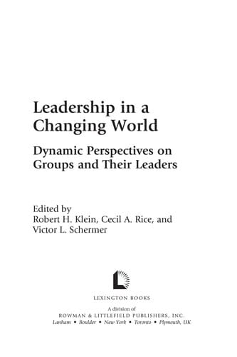 Leadership in a changing world