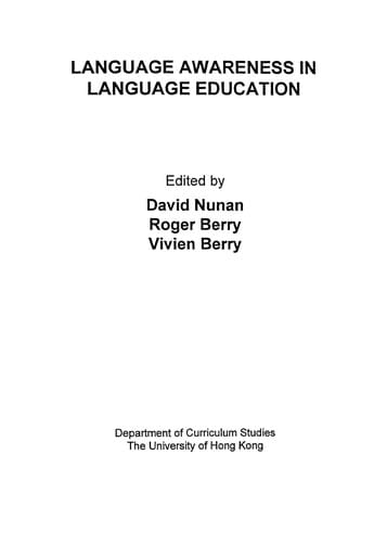 Language awareness in language education