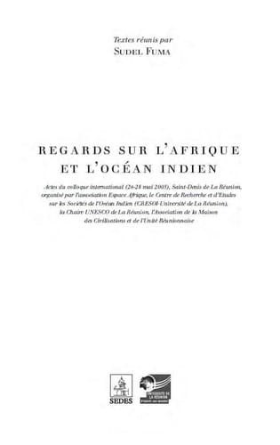 Regards sur l'Afrique et l'océan Indien