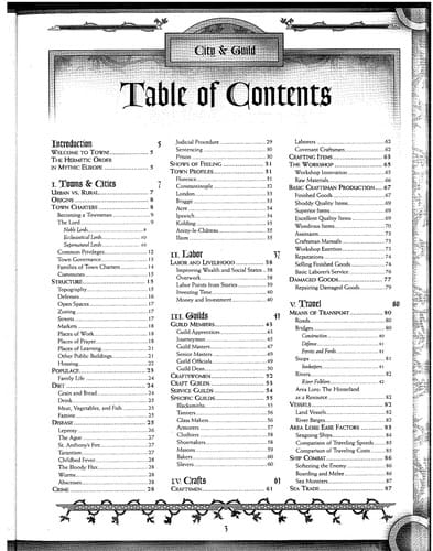 City & Guild (Ars Magica Fantasy Roleplaying)