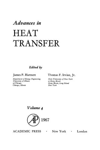 Advances in heat transfer