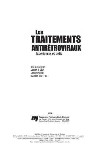 Les traitements antirétroviraux