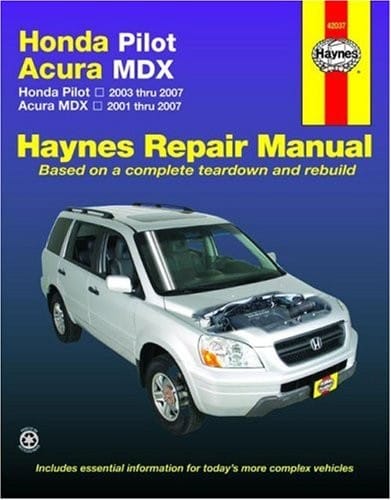 Honda Pilot, Acura MDX automotive repair manual