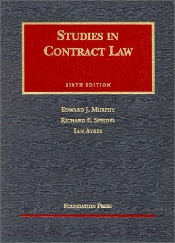 Studies in contract law