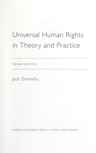 Universal human rights in theory and practice