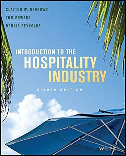 Introduction to the Hospitality Industry