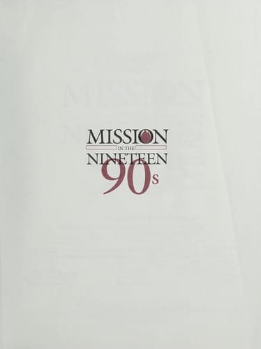 Mission in the nineteen 90s