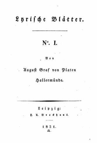 Lyrische Blätter - N1 (German Edition)