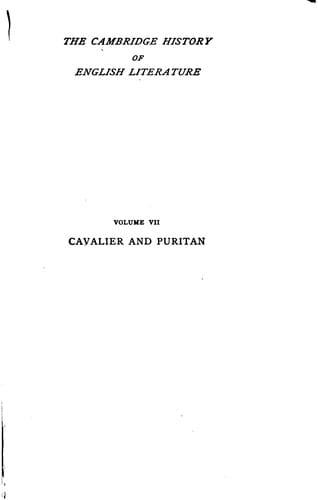 The Cambridge history of English literature