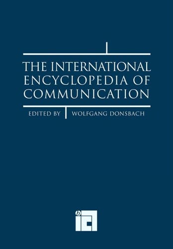 The international encyclopedia of communication