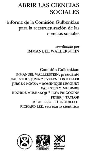 Abrir las Ciencias Sociales