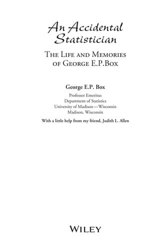 An accidental statistician