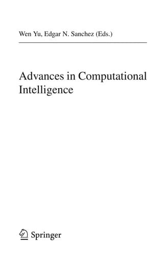 Advances in Computational Intelligence