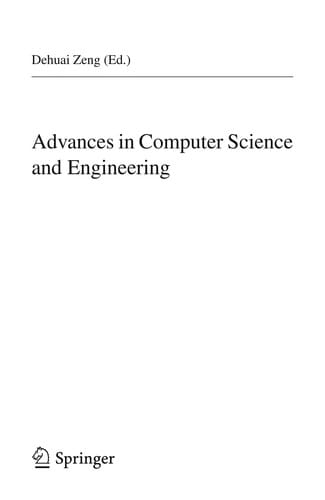 Advances in Computer Science and Engineering