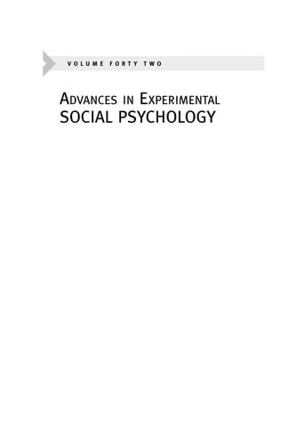 Advances in experimental social psychology
