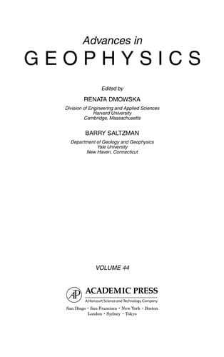 Advances in Geophysics