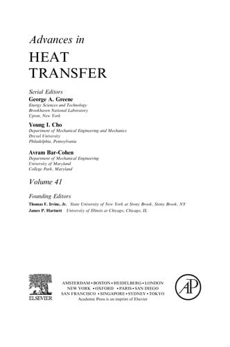Advances in heat transfer. (Print ed.).