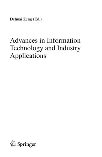 Advances in Information Technology and Industry Applications